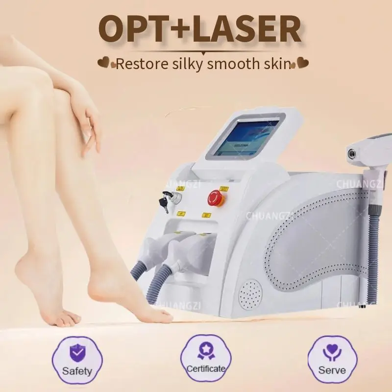 

Direct factory sales 2 in 1 Professional Beauty Equipment IPL OPT Hair Removal ND Yag Laser Tattoo Removal Picosecond Machine