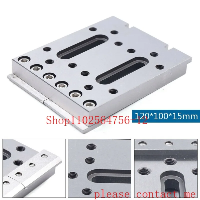 

120x100x15mm M8 CNC Wire EDM Fixing Plate Fixing Tool Fitting and Clamping Stainless Steel