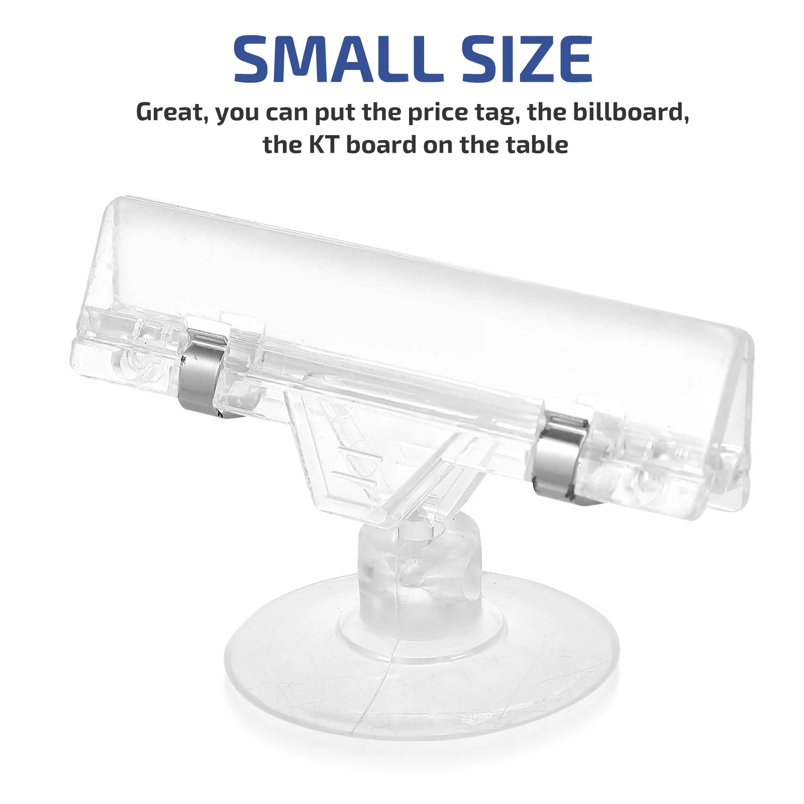 5 Pcs Advertising Clip Cup High Grade Transparent Clips Price Tag Holder Label Stand Display Stand Business