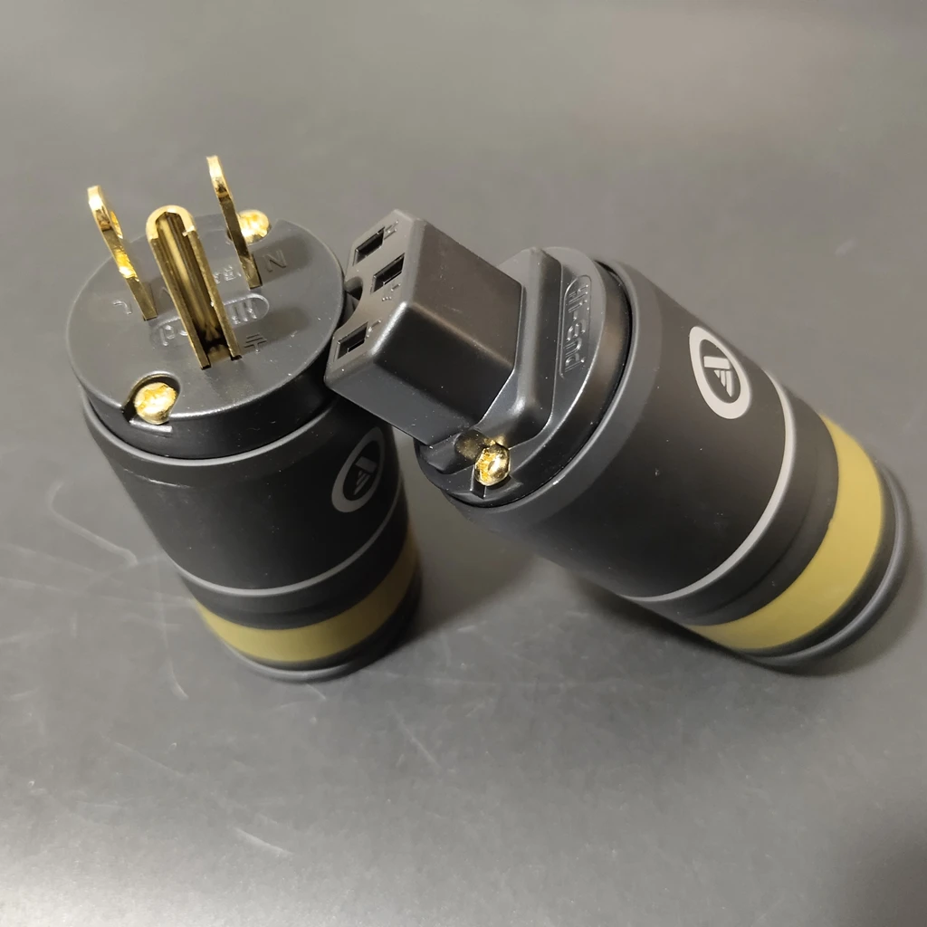 High Quality VIABLUE T6S Germany manufacture gold-plated EU standard plug HIFI audio amplifier bile machine DIY power cord plug