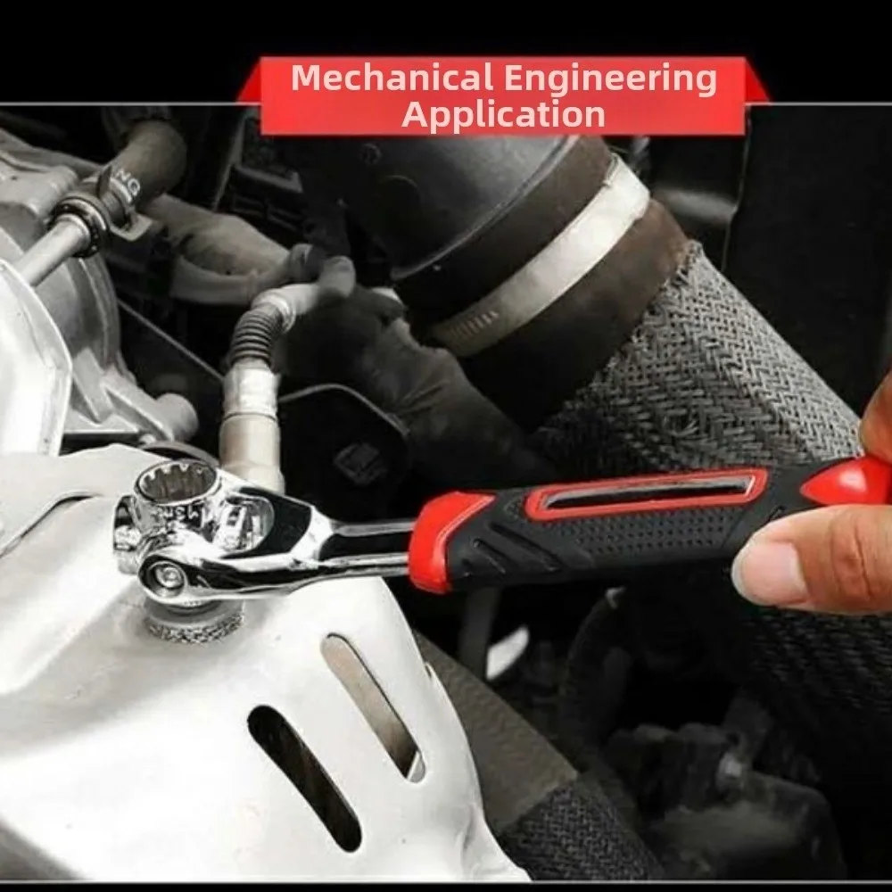 360° Rotating 52-in-1 Socket Wrench Spline Bolts Sleeve Hexagonal Universal Ratchet Hand Tools Rotation Socket