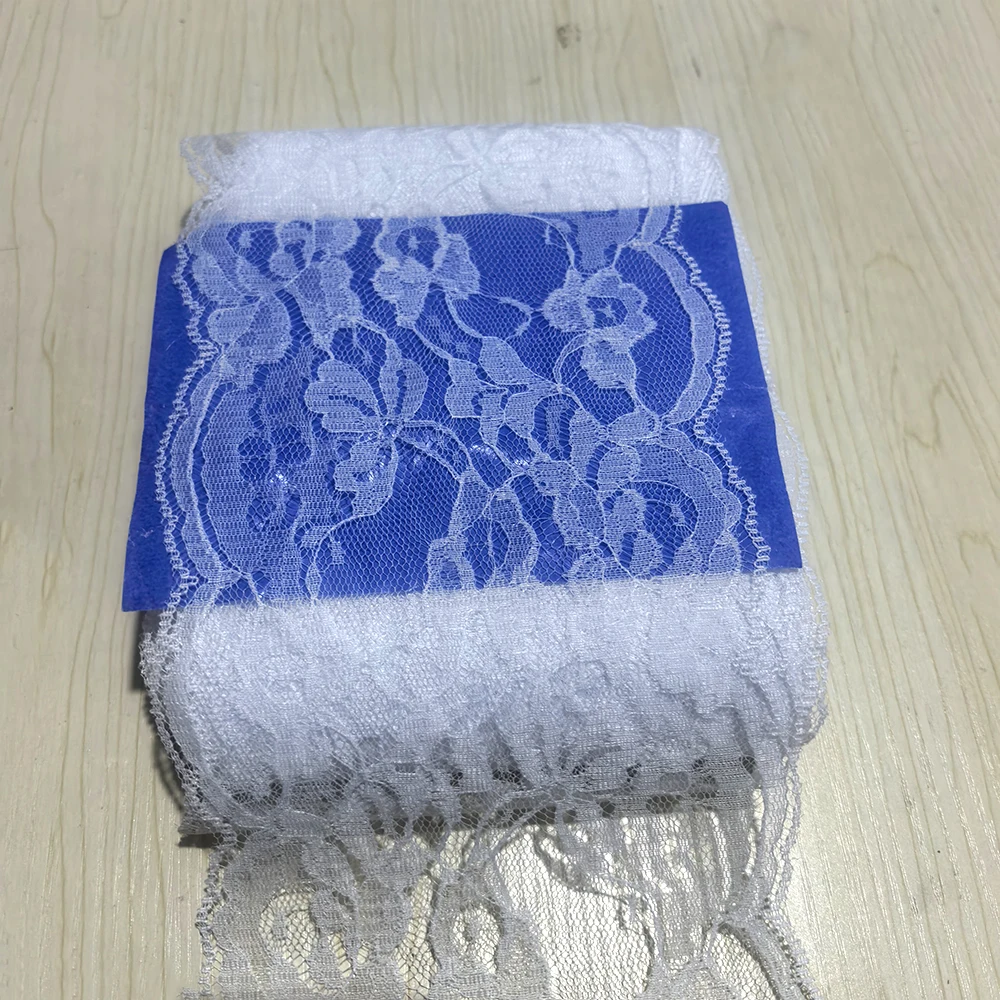 White 140mm Polyester Lace Trim Fabric 20 Yards Craft Supplies - Sewing Accessory for Wedding Dress Decoration Ribbon L822
