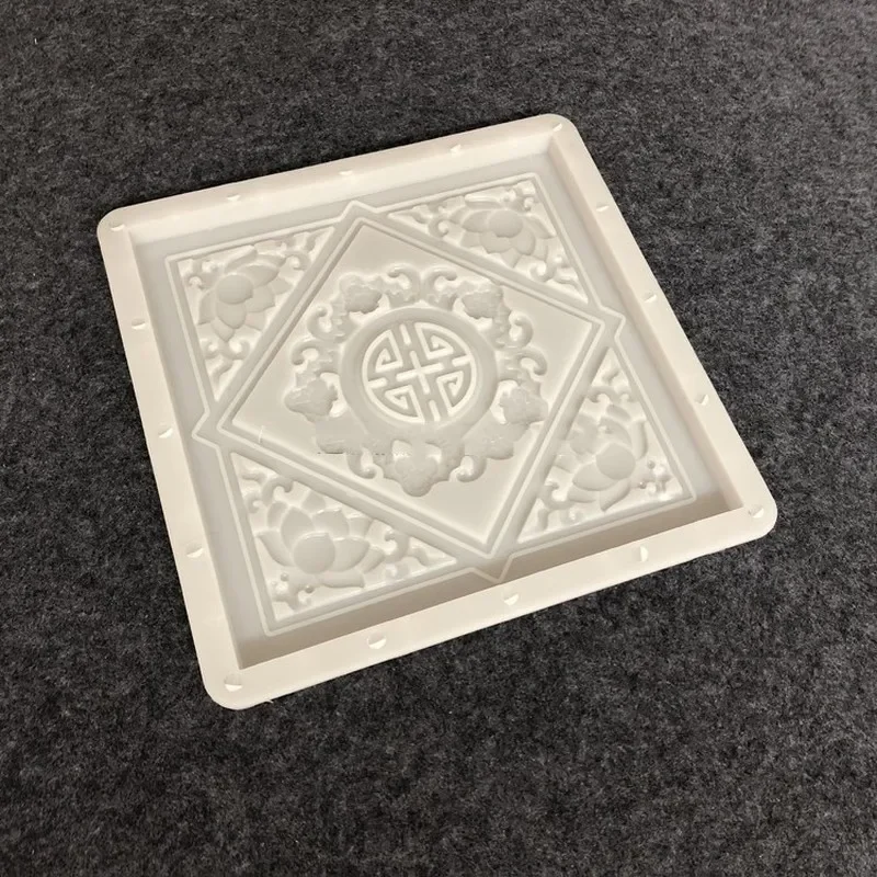 Cement Chinese Style Garden DIY Concrete Non-slip 3D Hollow Paving Mould  Plastic Stone Mould Antique Yard Mold 40x40x2.5mm