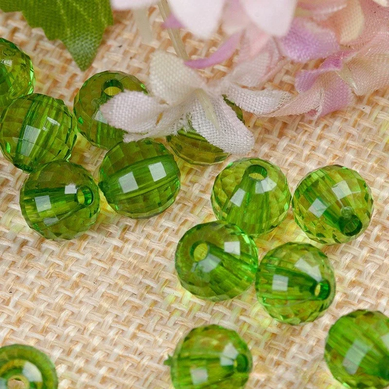 500g / bag of 6mm-20mm transparent earth bead 96 side acrylic bead door curtain A material DIY manual beading material