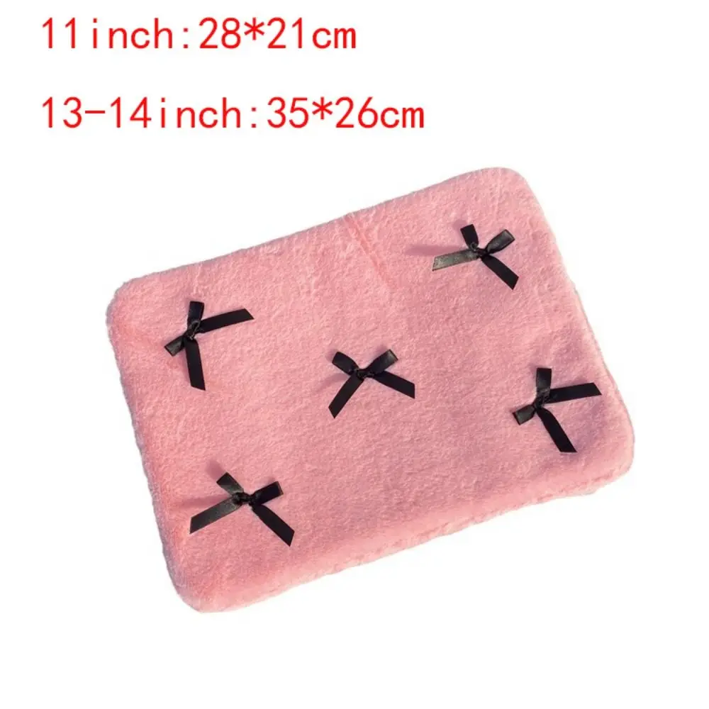 Nowy ลadny torba na laptopa z kokardฤ
11 cali 13-14 cali pokrowiec na Tablet pokrowiec odporny na wstrzฤ
sy miฤkki pluszowy etui ochronne na Notebook