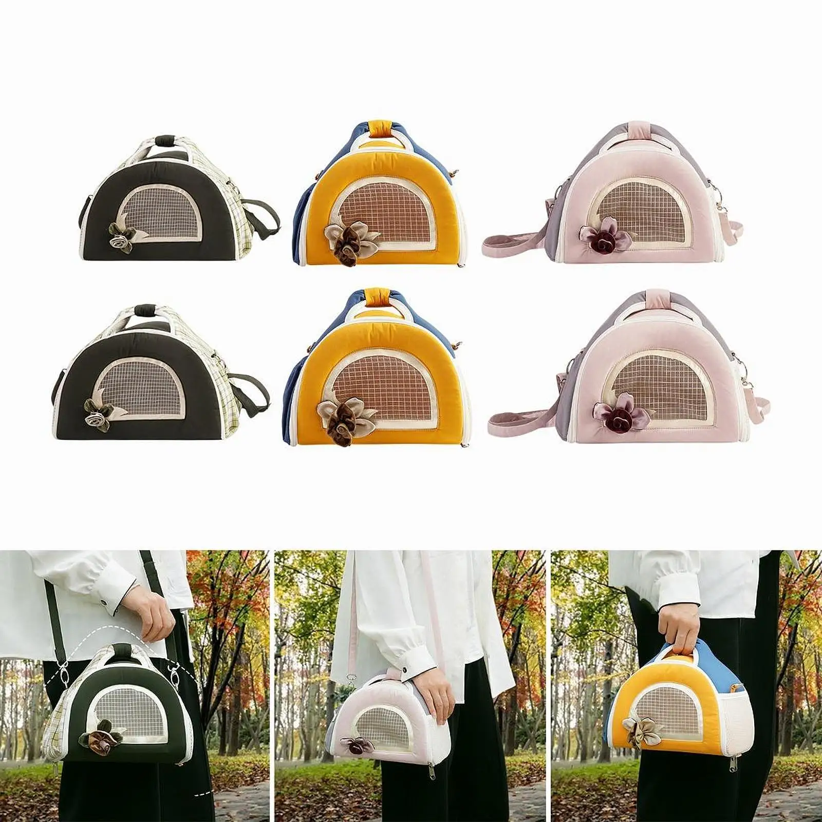 Bolsa de viagem para animais pequenos Bolsa portátil para animais de estimação pequeno para ouriço hamster pássaro