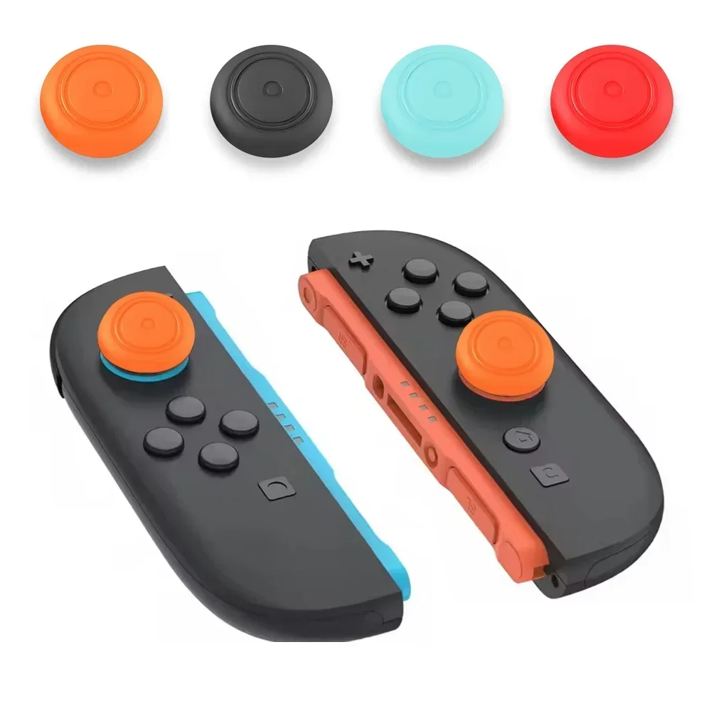 

4 Uds. De empuñaduras suaves de silicona para pulgar, tapa de Joystick, cubierta de palo analógico para Switch 2, accesorios de
