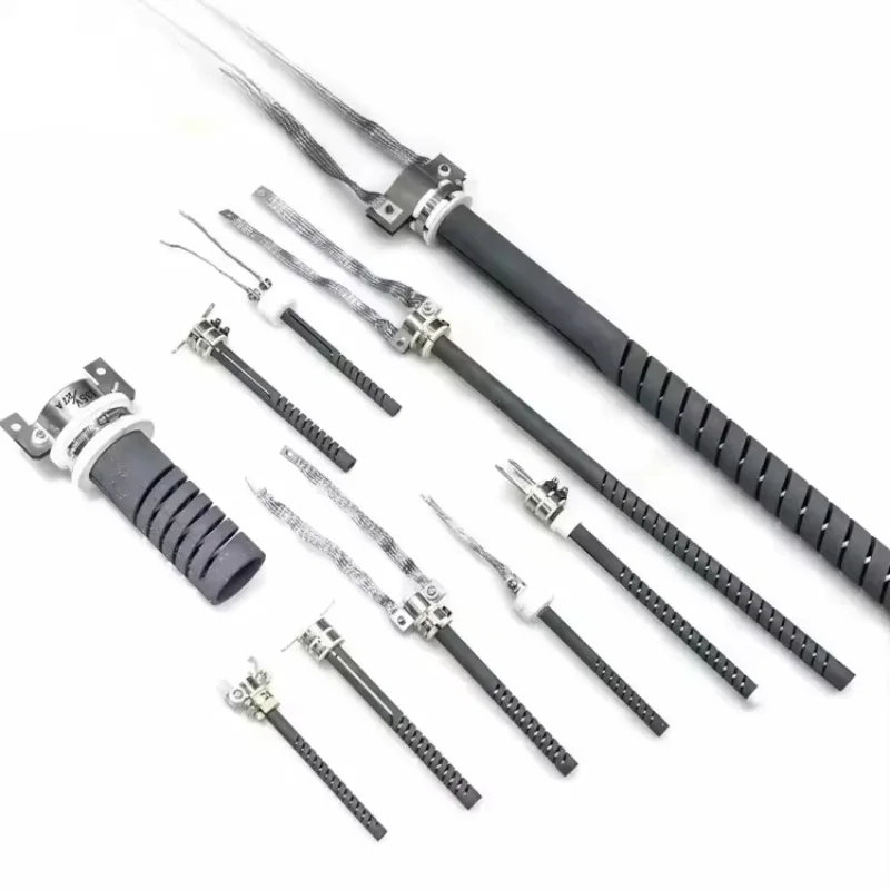 Unique and niche Industrial Electric 1600c Single Double Spiral Sic Rod Silicone Carbide Heating element for Muffle Furnace