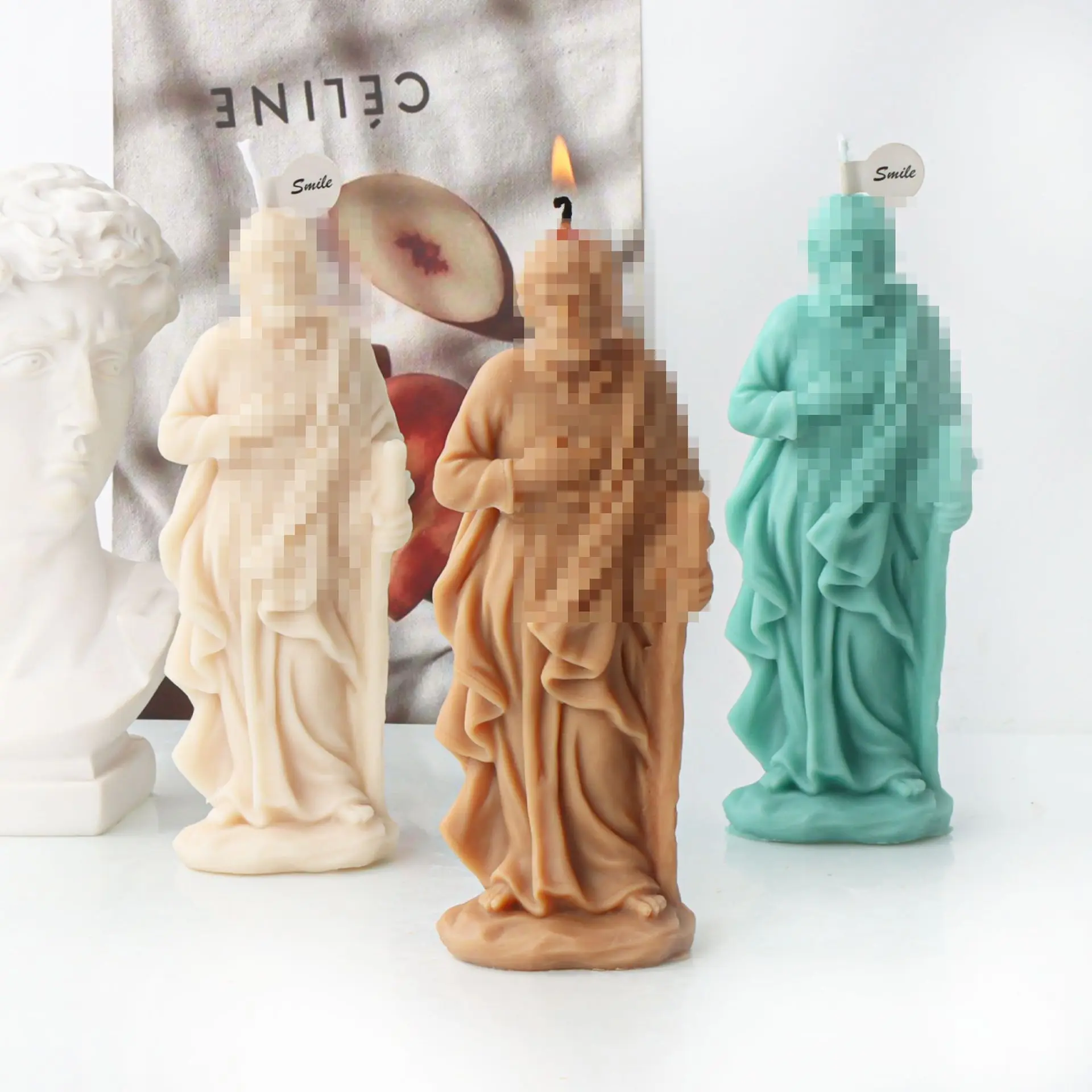 New Jesus Christ Silicone Mold for Handmade Candle Plaster Soap Epoxy Resin Chocolate Decoration Gypsum Ice DIY Baking Mould