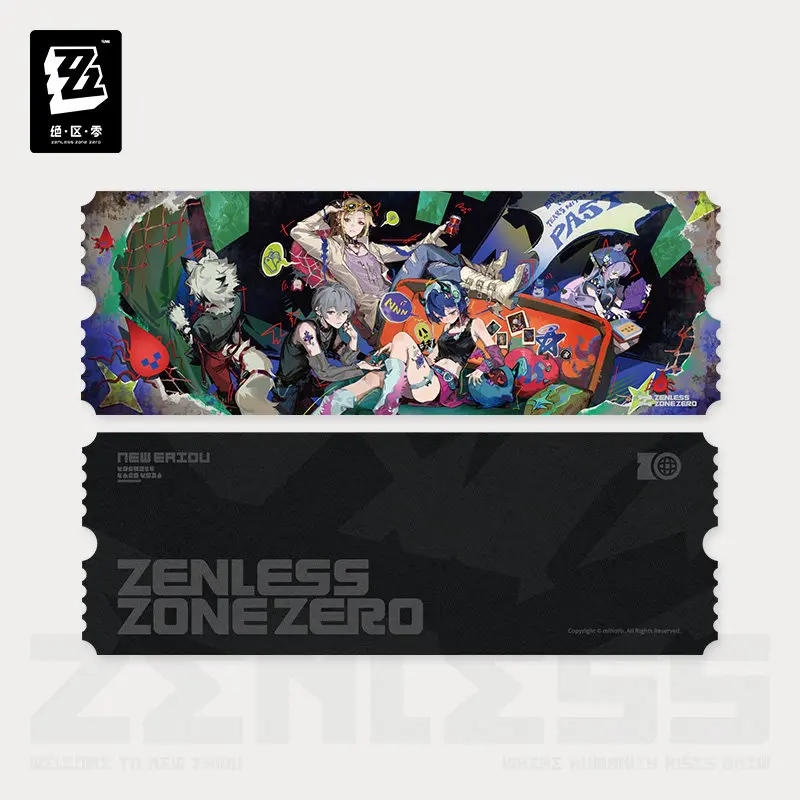 Zenless Zone Zero Concerto Channel Bury Your Tears with the Past Hugo Vivian Badge Laser Ticket Mouse Pad Poster Cosplay Props