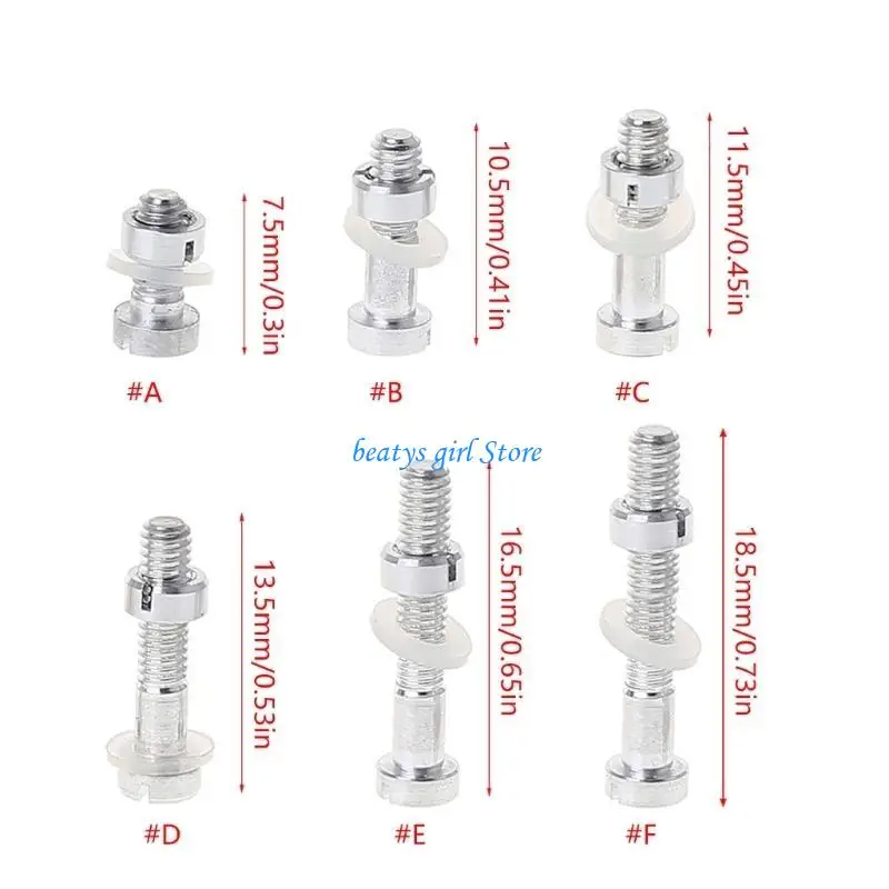 C7ab 4pieces M2.5 المسمار غسالات الجوز المسمار مجموعة خرطوشة رأس القرص الدوار القلم.