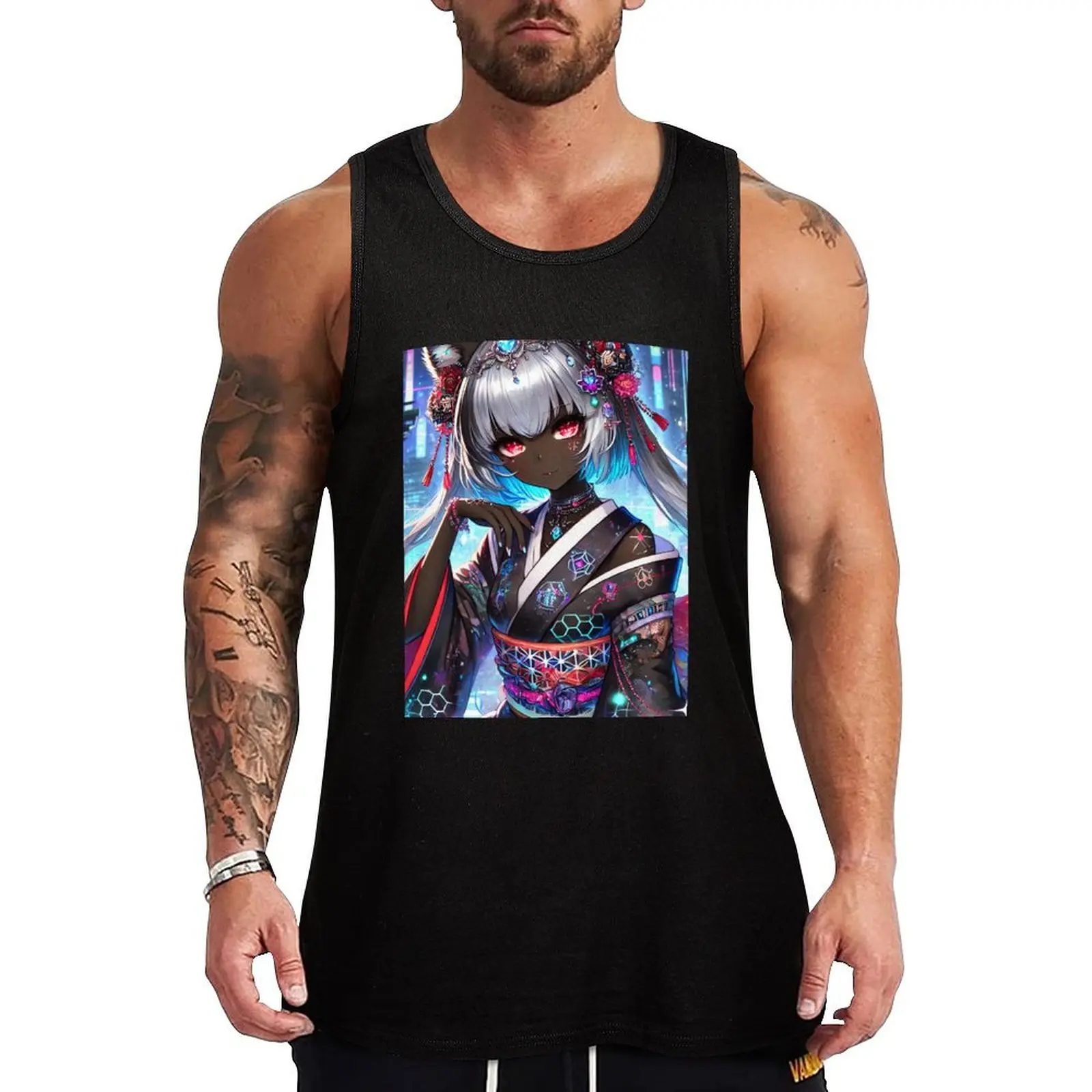 

The Silver Whisper Tank Top gym clothes for man Working vest
