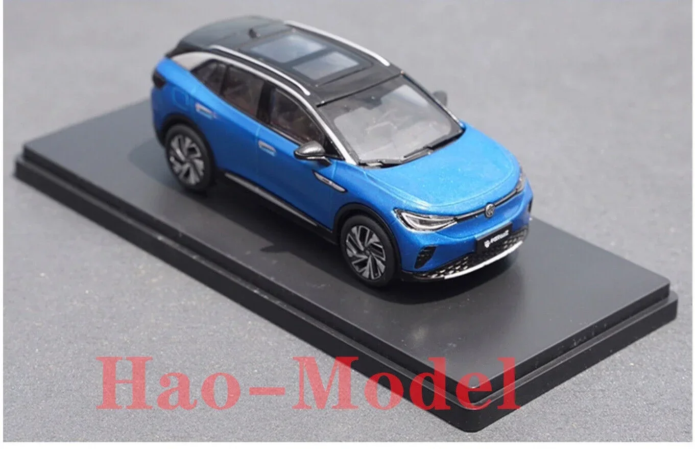 1/43 For FAW Volkswagen ID.4 CROZZ ID4 SUV Model Car Diecast Metal Toys Gifts Hobby Display Ornaments Collection Gray/Blue