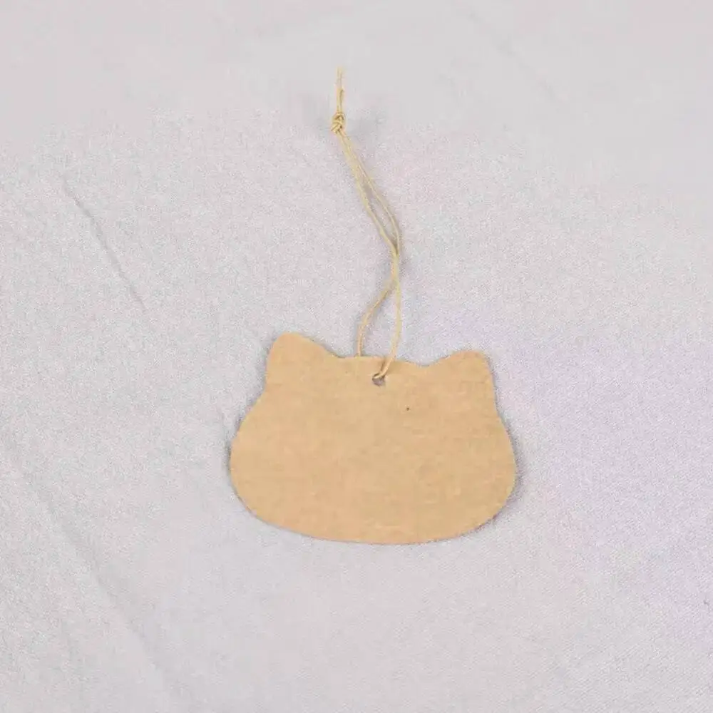 200 Stück leere Hangtags aus Kraftpapier mit elastischem Faden, Preisschilder für Schmuck – Detail 7