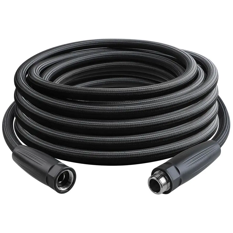 

Garden Hose 5 8IDx30 Hose Stiff And Rigid Light Weight Durable Non Kinking Water Hose Female Brass Hose Fittings 30 FEET Black