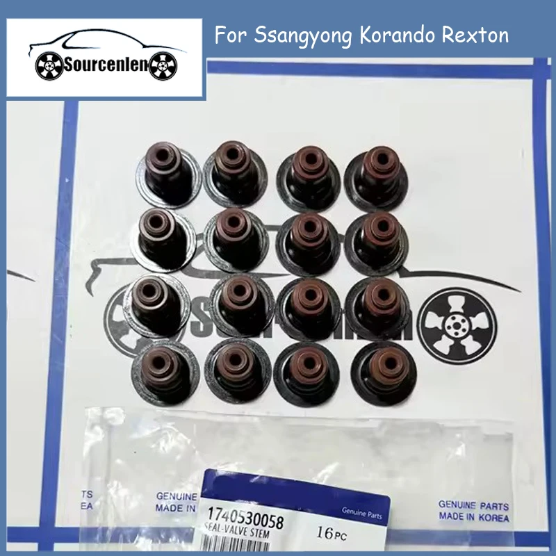 

Genuine Engine Valve Seal Valve Stem Repair Kit For Ssangyong Korando Rexton Valve Oil Seal 1740530058