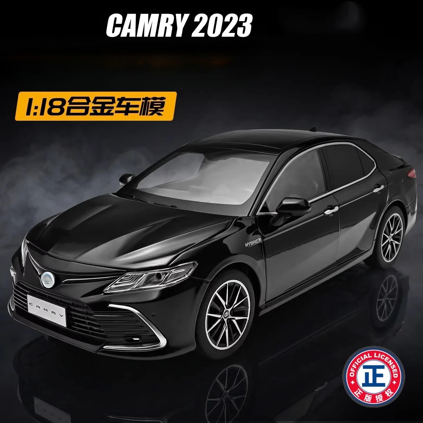 

1:18 2023 Camry Alloy Car Model Diecast Metal Toy Vehicles Car High Simulation Sound Light Childrens Toy