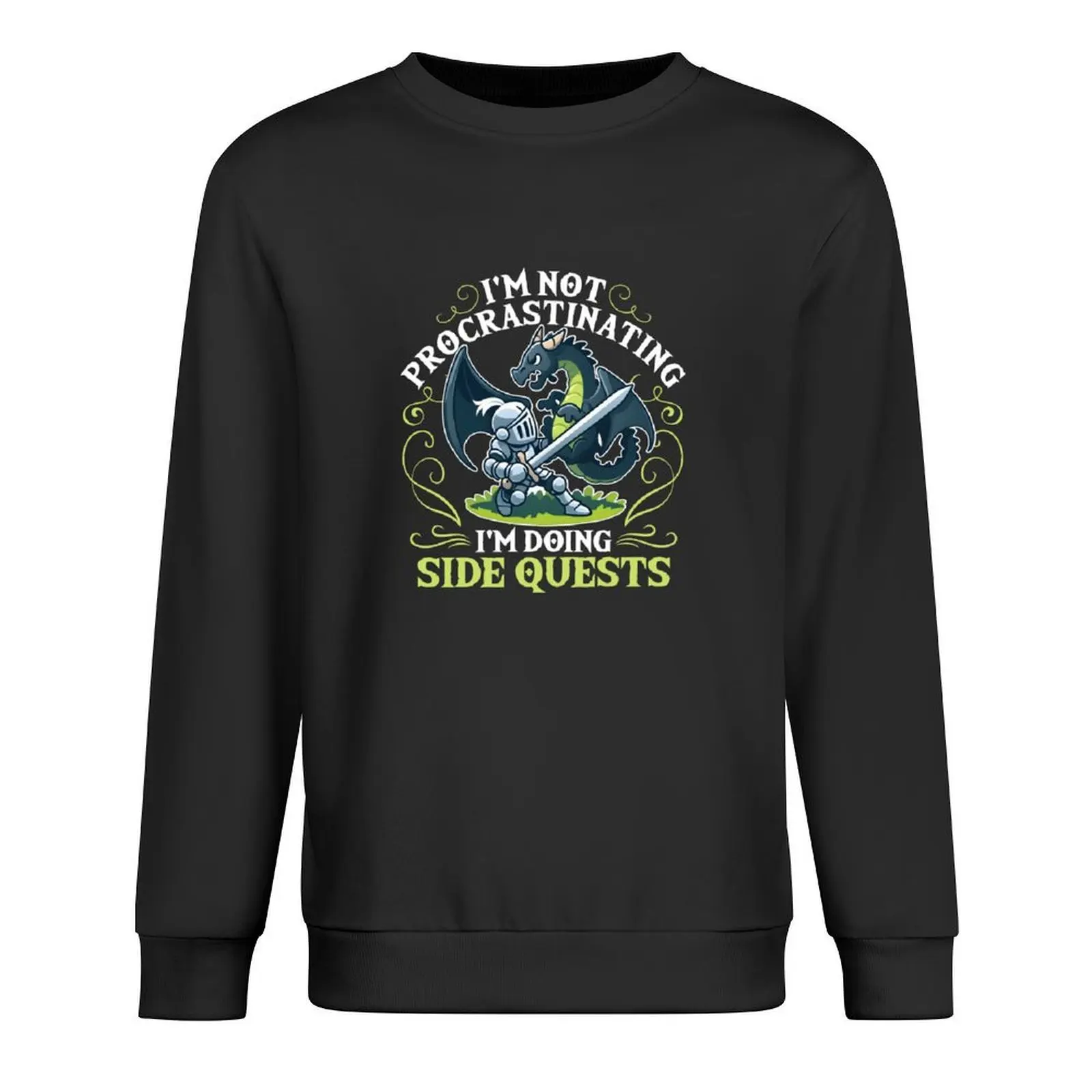 

I'm not Procrastinating I'm doing Side Quests RPG Pullover autumn clothes men's coat anime sweatshirt