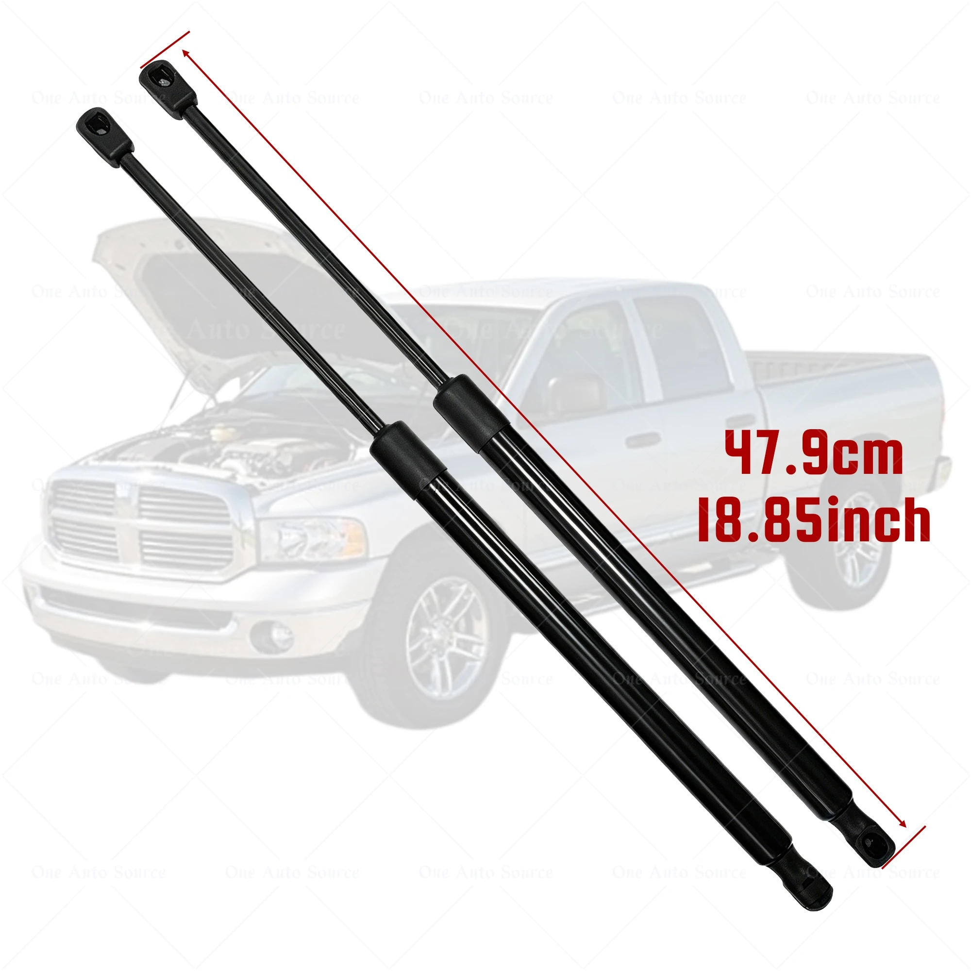 

2PCS Hood Lift Support Bonnet Gas Struts Shock For Dodge Ram 1500 2500 3500 2008-2022 Front Liftgate Dampers Spring Absorber Bar
