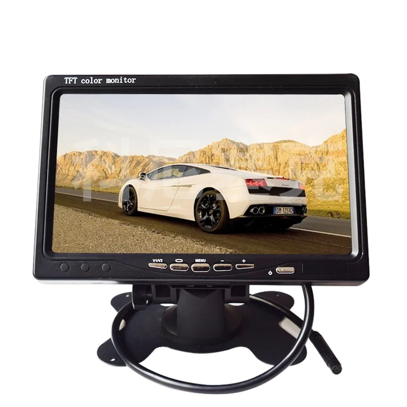 7 Inch Digital Screen TFT LCD Car Rear View Camera Reverse Monitor For Truck Bus Trailer