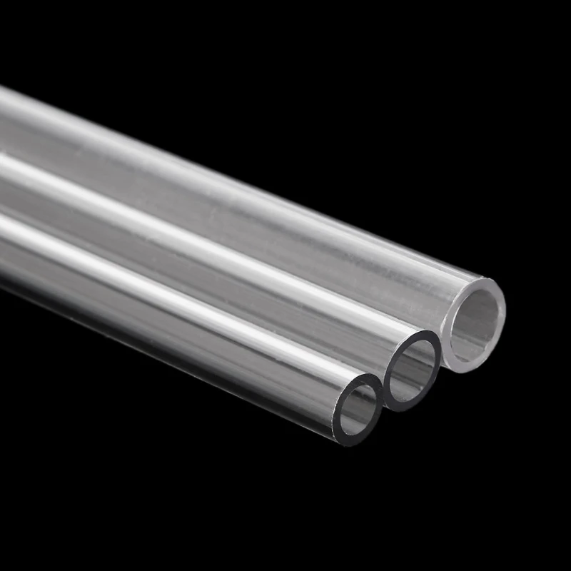 Tubes durs transparents PETG tube d'OD 12mm 14mm 16mm pour le refroidissement par eau PC 50cm