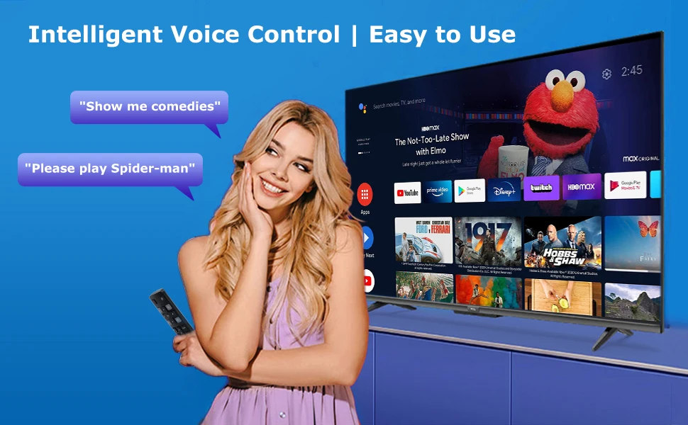 Bluetooth-Sprach fernbedienung Ersatz für tcl-android, rc802v 65 p8s kompatibel mit Google Assistant für tcl 55 c715 Smart TV – Detail 5
