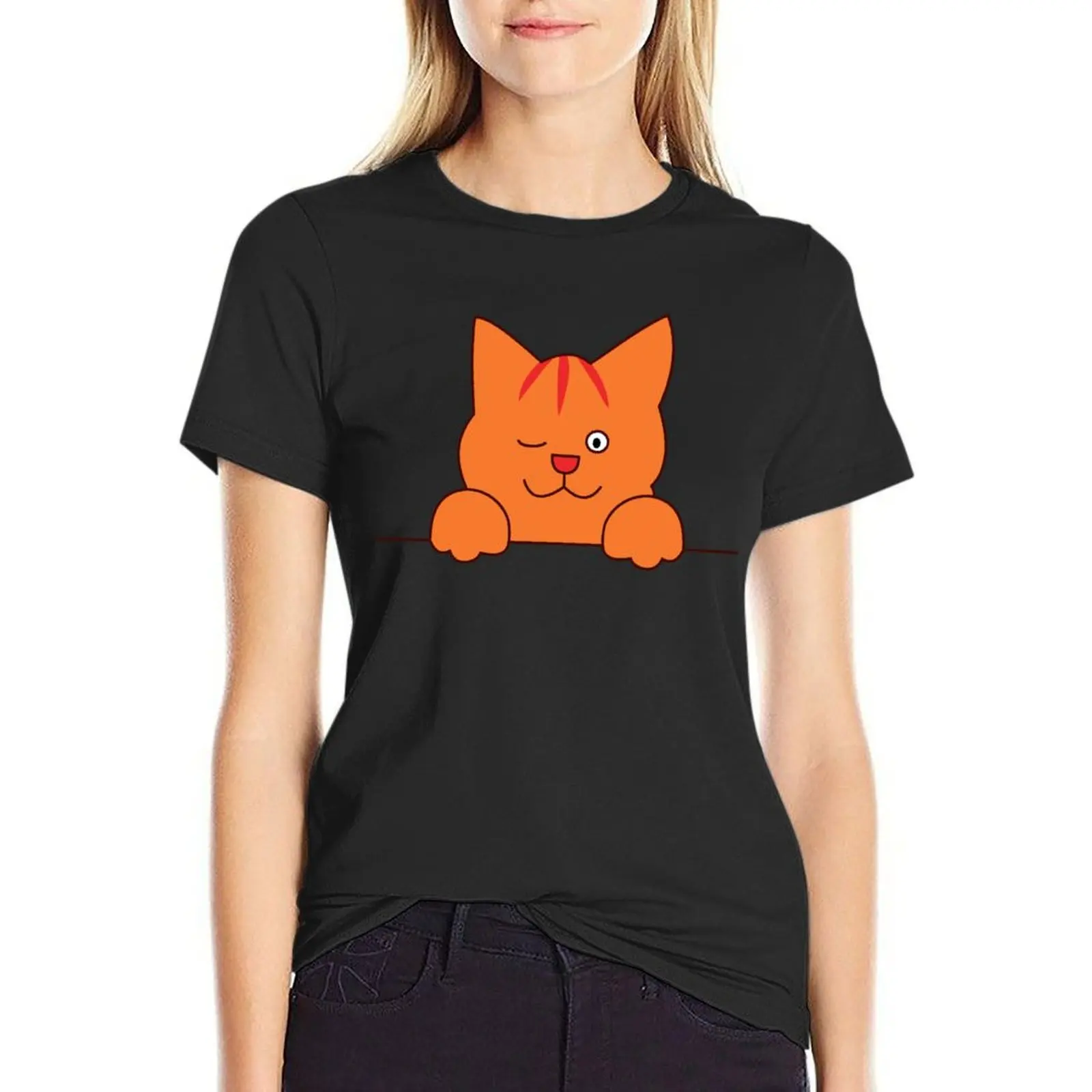 

Dikkie Dik Wink T-Shirt oversized aesthetic clothes cute tops graphics ariat shirts for Women