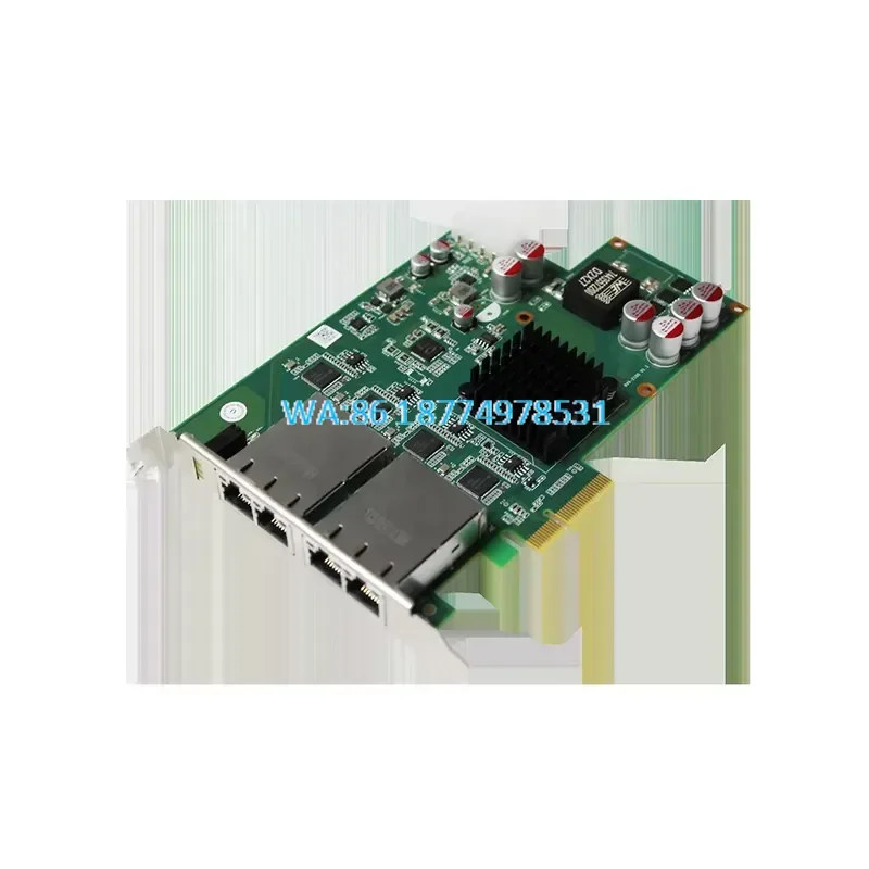 Wmwmnu for PoE PoE+ 4 Port Ethernet Interface Network Card 10 100 1000Mb Vision Frame Grabber with I210