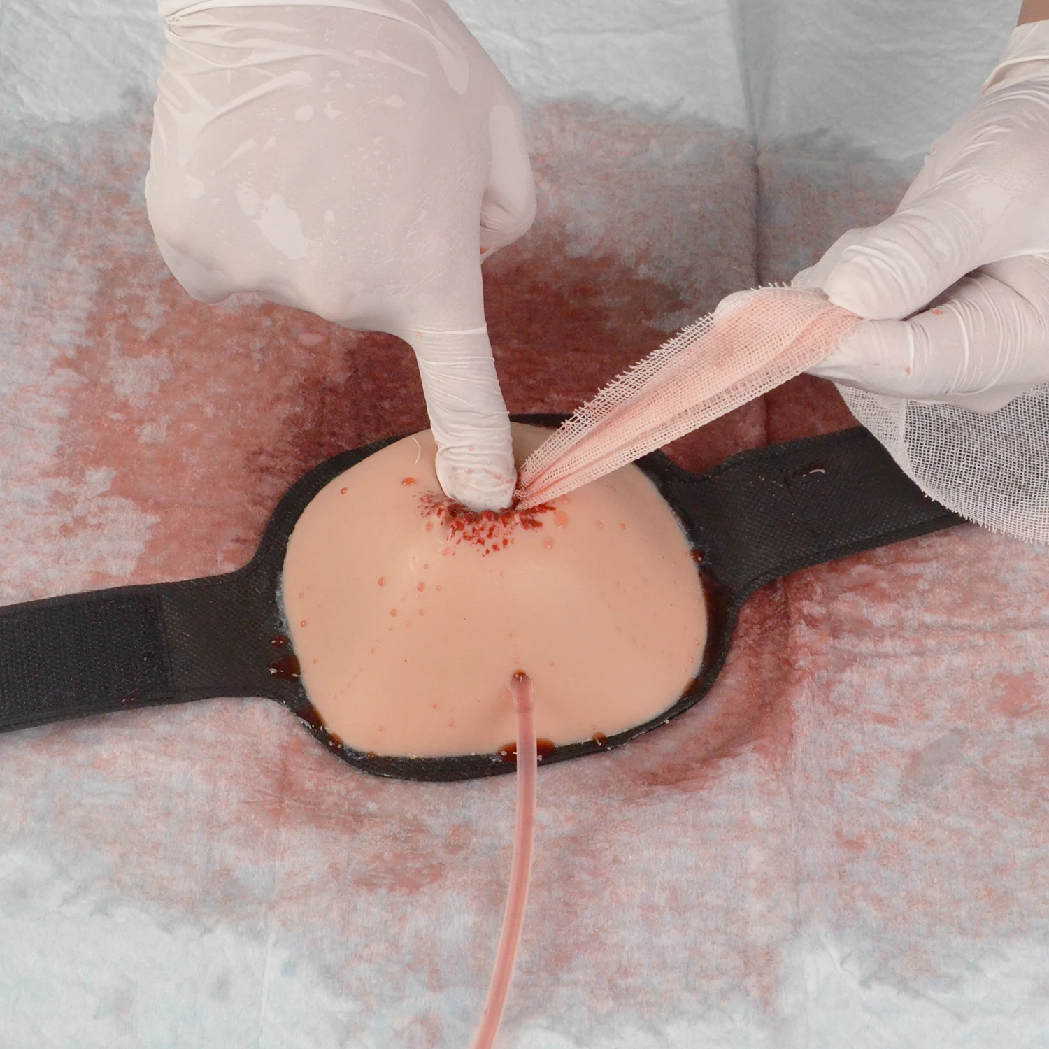 Wearable Gunshot Wound Packing Trainer Kit Hemorrhage Control Training Model