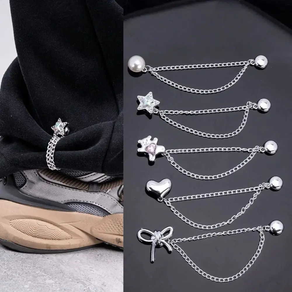 Multi-Function Magnetic Clothing Clip Alloy Waist Buckle Magnetic Fixed Button Silver Non-hole Shorten Trouser Clip