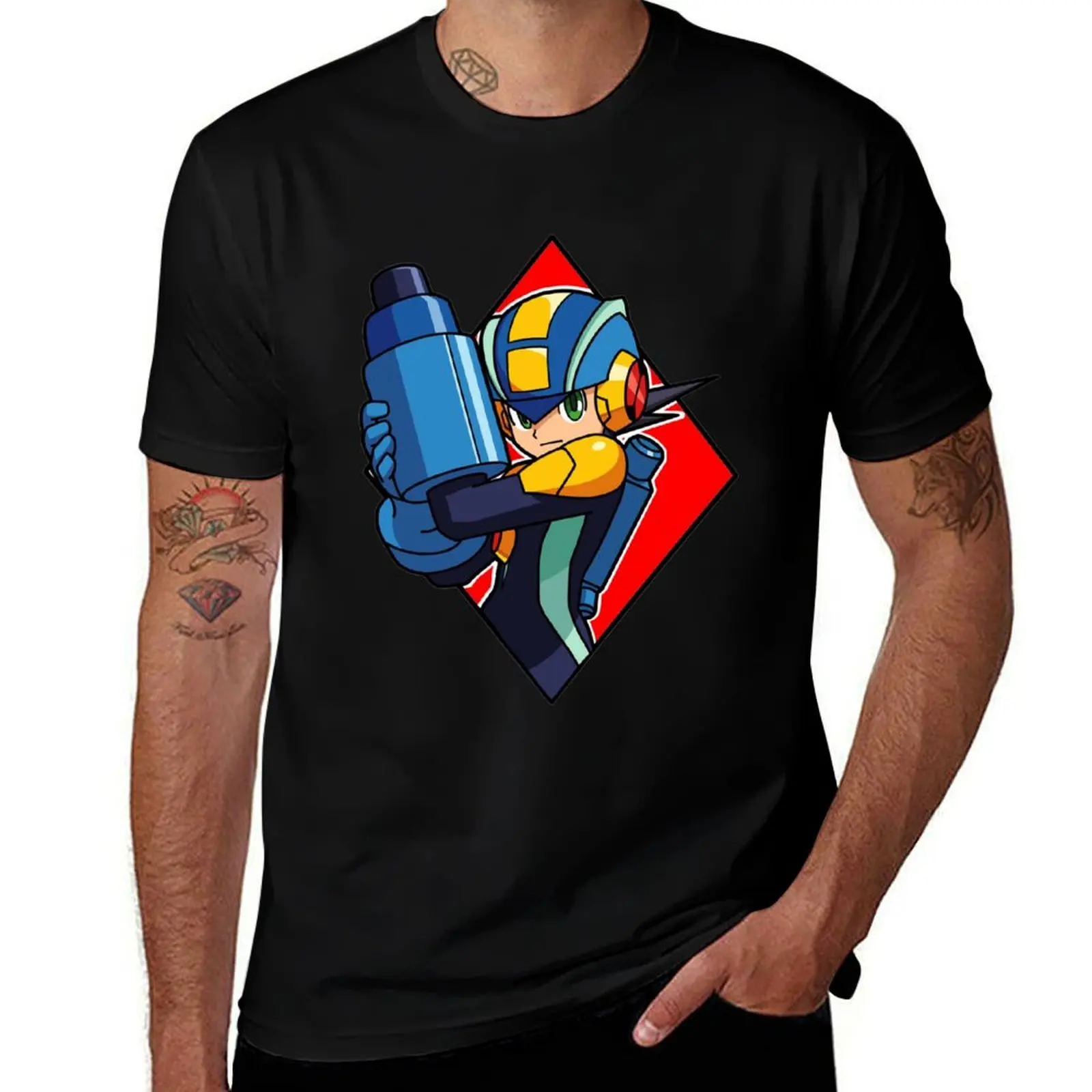 

Mega Man Battle Network T-Shirt man t shirt luxury t shirts for man slim fit