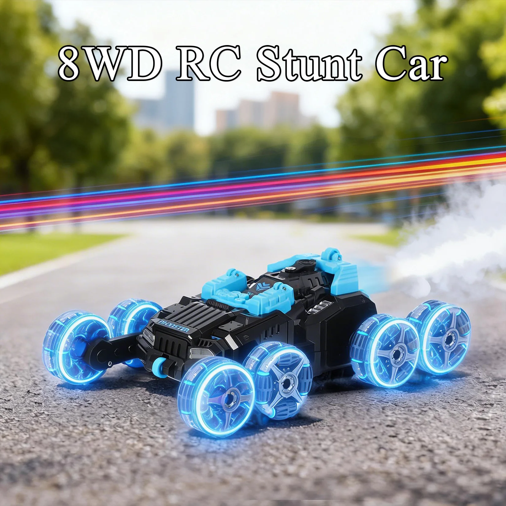 

Полноприводный радиоуправляемый трюковый автомобиль 2.4ГГц, внедорожник с поворотом на 360° ° Вращающаяся двусторонняя машинка-вездеход с подсветкой и музыкой для мальчиков и девочек