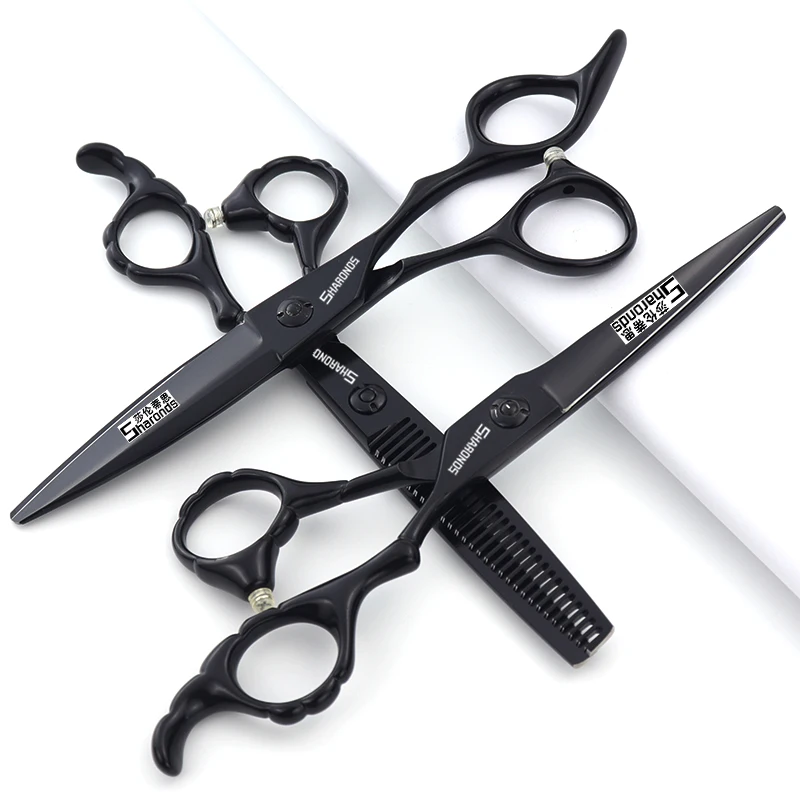 4.5/5.5/6-inch Japanese Seiko Barber Scissors, Flat Cutting Teeth Scissors, Thin Broken Hair Scissors, Special Barber Scissors