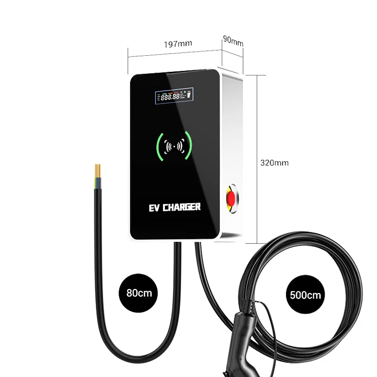 22kw ev smart charger j1772 connector 30amp evse cord 2*22kw ac ev charger each gun 22kw charger