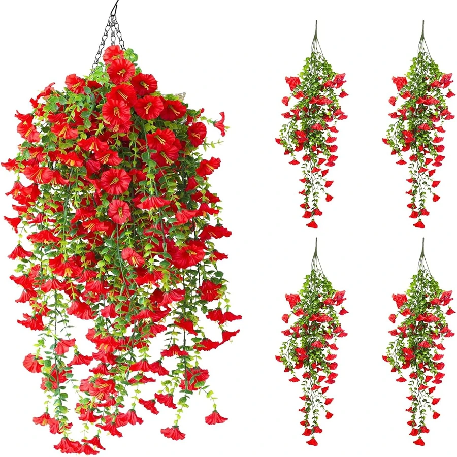 1/2 Stuks Kunstbloemen Wijnstok Morning Glory Bruiloft Thuis Kamer Tafel Festival Decor Halloween Outdoor Yard Garden Arch DIY Geschenken - afbeelding 2