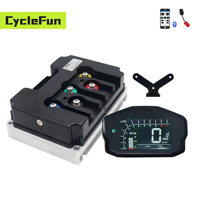 Fardriver ND84890 6KW-9KW 48V/84V 410A Peak 890A Motor Controller With DKD Display And Bluetooth For Electric Motorcycle Scooter