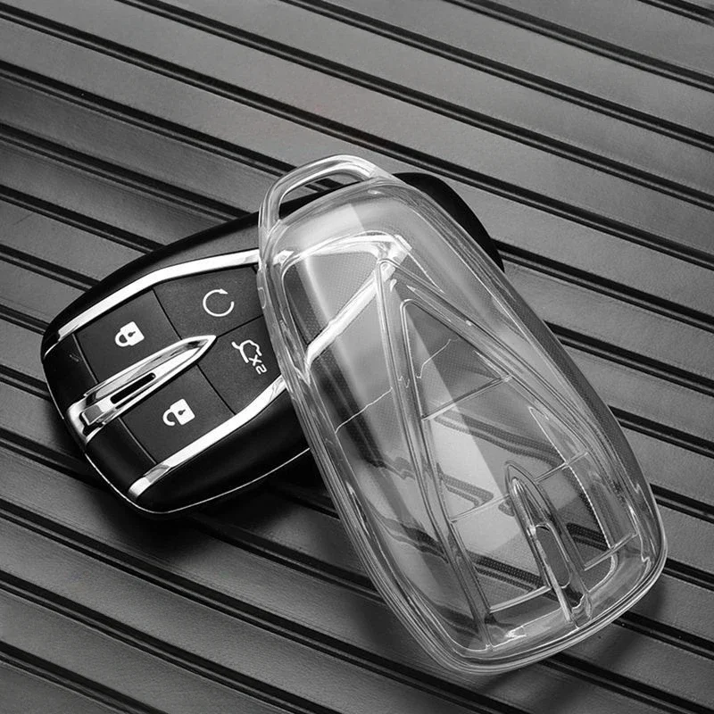 Cover Shell Car Accessories Transparent Tpu Car Key Case  for Changan UNIT UNIK CS35PLUS CS55 PLUS CS75 PLUS Oshan X5