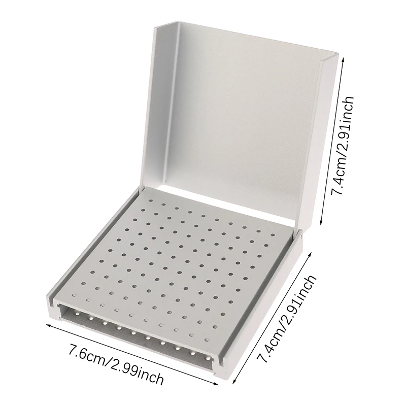 For High/Low Speed Dental Burs Dental 100 Hole Endo Box Cleaning Stand Autoclave High Temperature Sterilizable