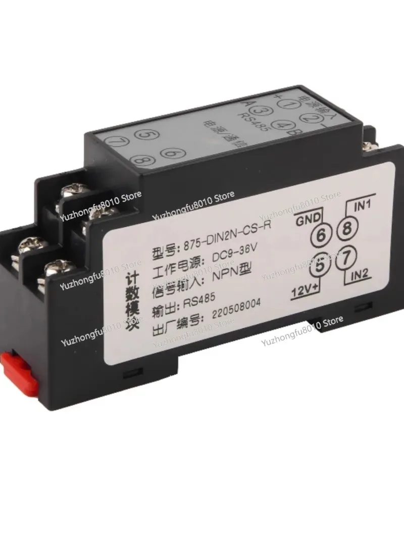 Encoder Proximity Switch NPN Pulse High Speed Addition and Subtraction Counter Speed Tachometer Acquisition Module RS485