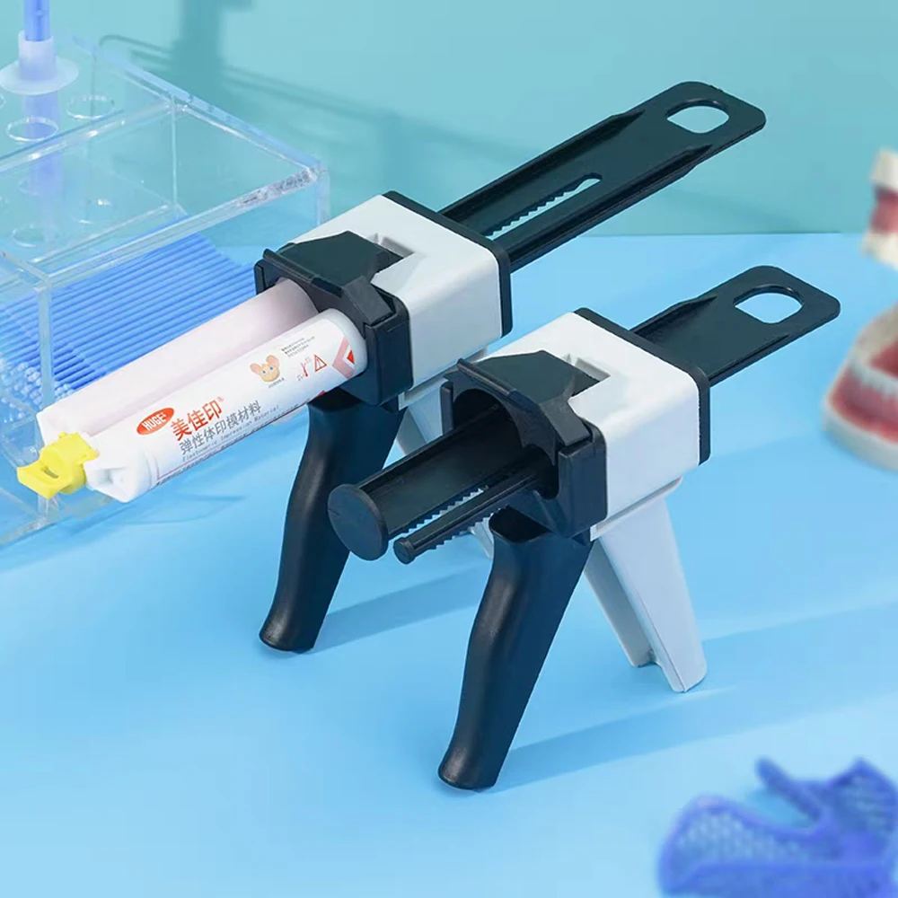 

50 мл дозирующий пистолет для смешивания зубов 1:1/10:1, универсальный дозирующий пистолет для силиконовой резины, дозирующий пистолет для эпоксидной смолы