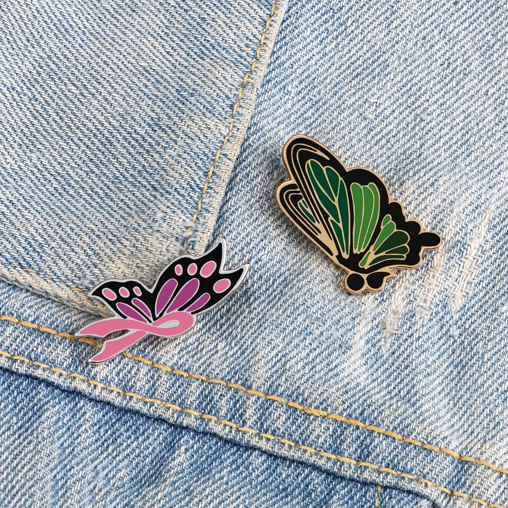 Beautiful Butterfly Enamel Pins Cartoon Magic Moth Brooch Clothes Backpack Lapel Pin Custom Badge Creative Jewelry Gift For Kids