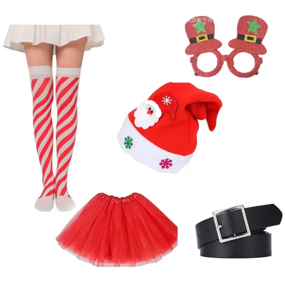 زي PESENAR The Elf للنساء، زي قزم للهالوين وعيد الميلاد، مجموعة كاملة من الملابس العائلية المطابقة