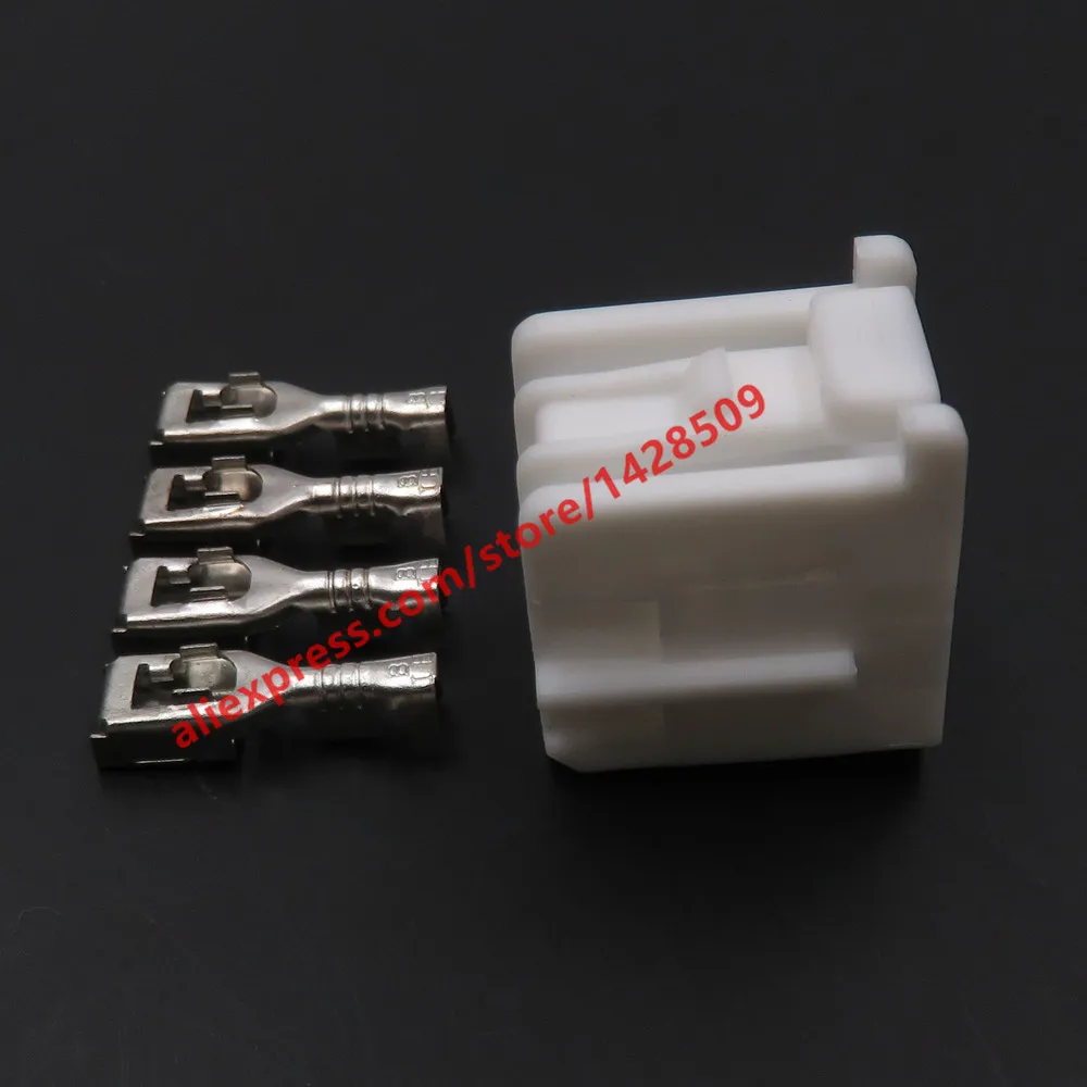 1 Set 4 Pin Car Directional Motor Electronic Booster Pump Module Socket Automotive Cable Connector 6098-1489 6098-1851