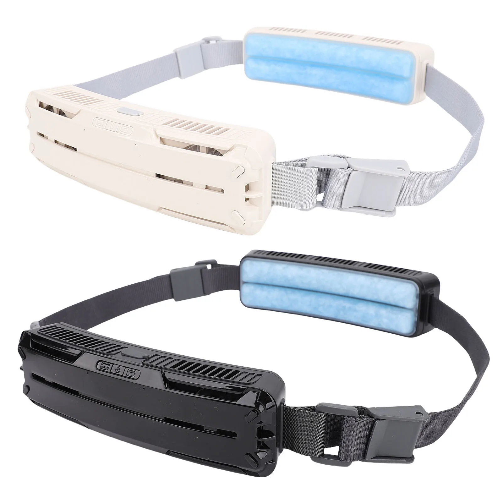 

For Outdoor Work Sports Wearable Waist Fan Strong Wind Portable USB Rechargeable Travel Belt Cooling Fan