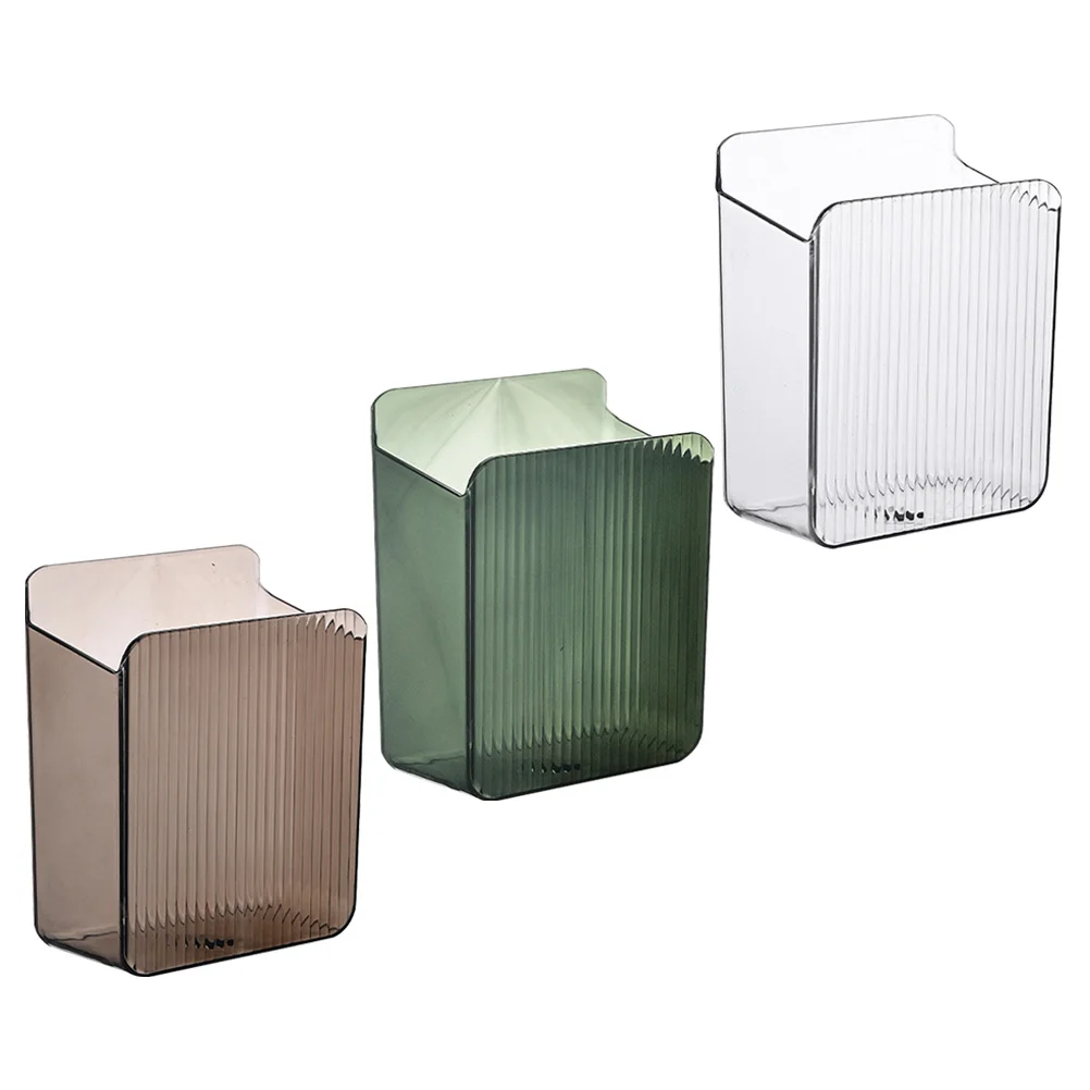 

3Pcs Toothbrush Dispenser Organizer Stainless Steel Wall Mounted Bathroom Rack No Drill Easy Install Storage Stand