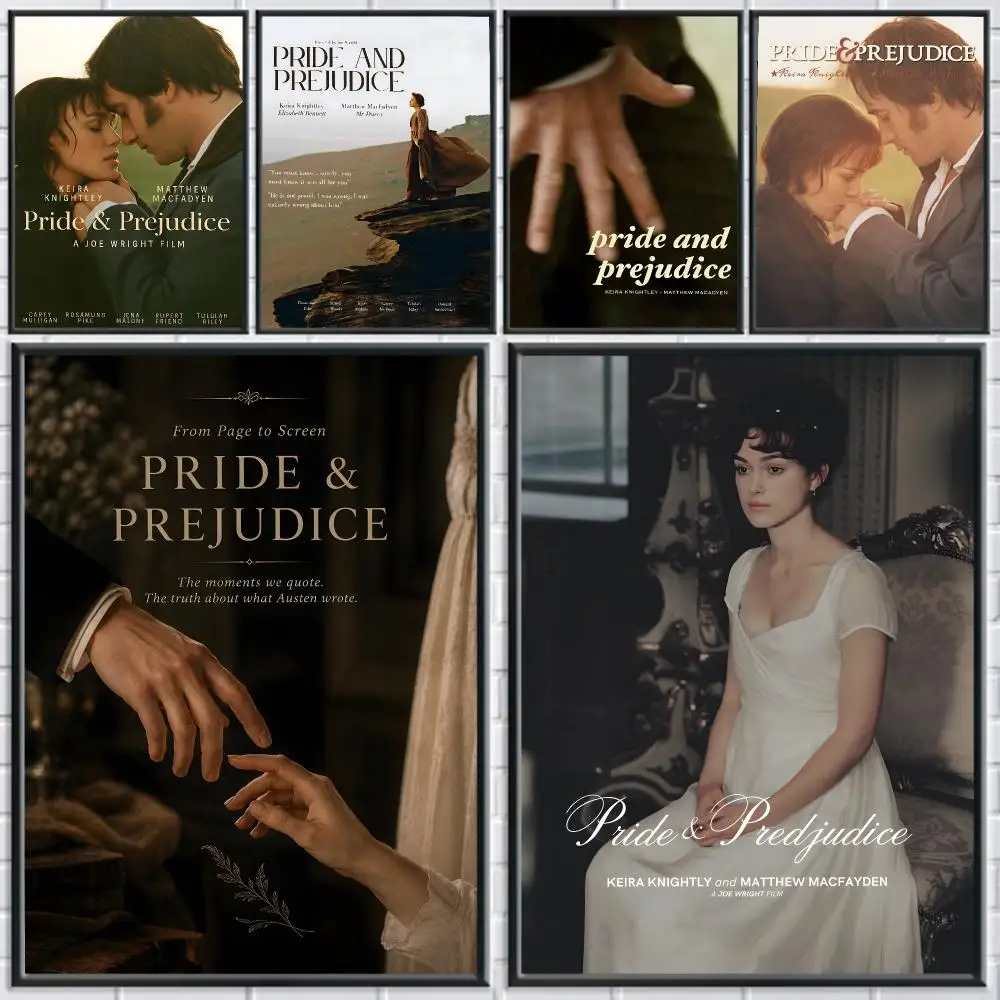 movie Pride & Prejudice Poster Poster HD Self Adhesive Waterproof Art Print Wall Decor for Bedroom Living Room Home Gift