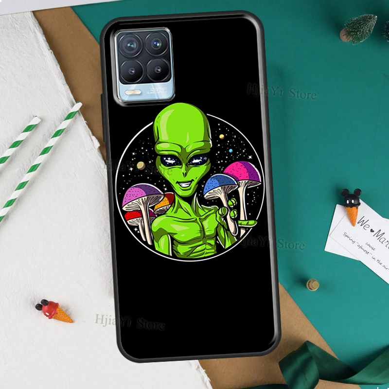 Space Alien Magic For Realme C55 C35 C33 C31 C30 C21Y GT Neo 5 10 11 Pro Plus OnePlus 11 10T Nord 2 2T Case