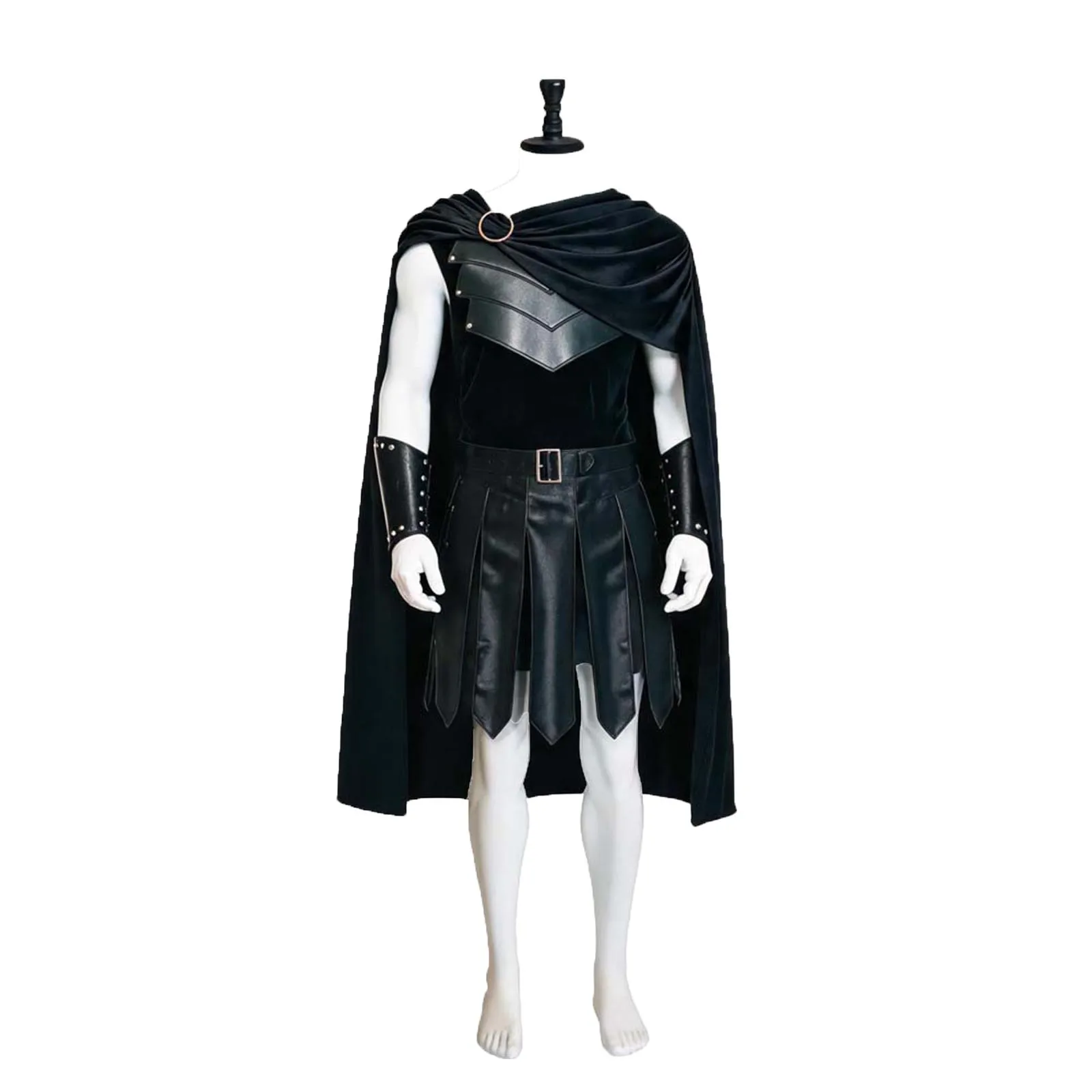Déguisement Spartiate Gladiateur Homme – Armure en Cuir et Cape – photo 5