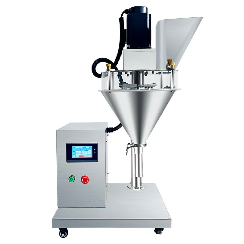 High-precision semi-automatic quantitative lyophilized powder filling machine Beverage application Plastic packaging