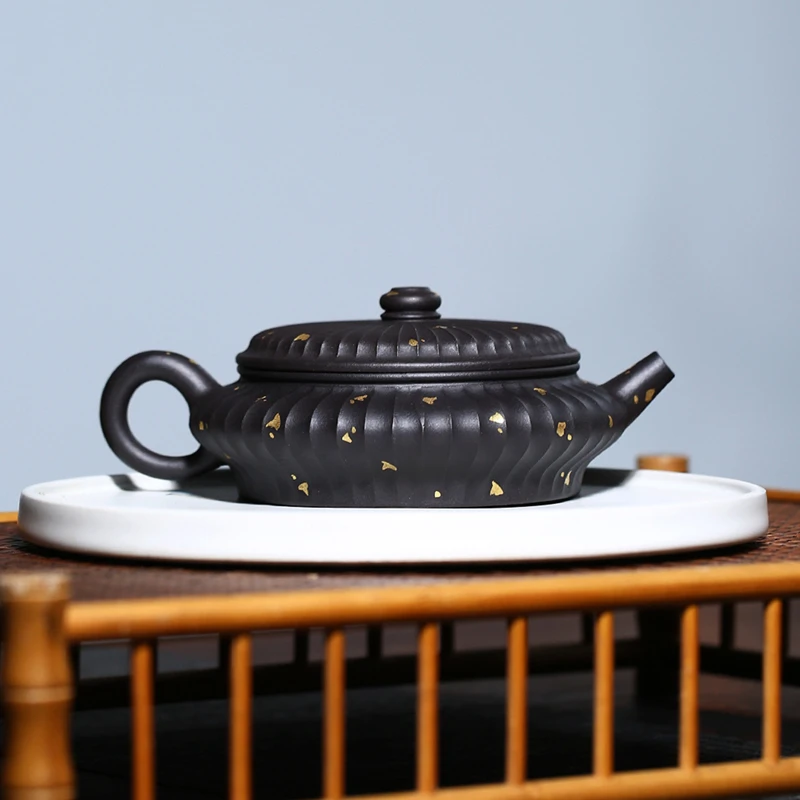 260ml Chinese Yixing Purple Clay Teapot Large caliber Handmade Zisha Tea Pot Beauty Tea Infuser Kettle Teaware Tradition Tea Set